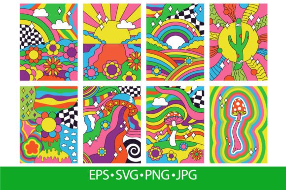Download Groovy Retro Vibes, 70s Hippie Style - 70s Collection