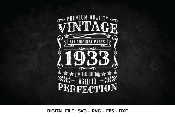 Download Birthday Vintage 1933 Svg - 1933 Collection