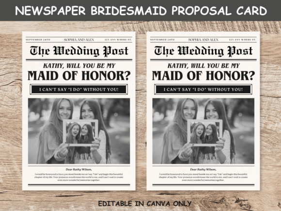 Download Bridesmaid Proposal Card - Bridesmaid Collection