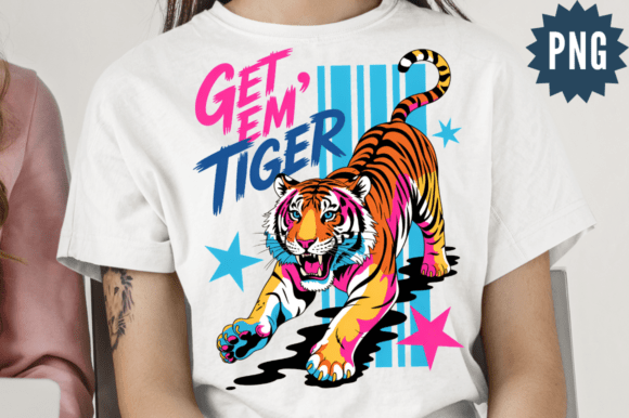 Download Get Em Tiger PNG Sublimation Design - Tiger Collection