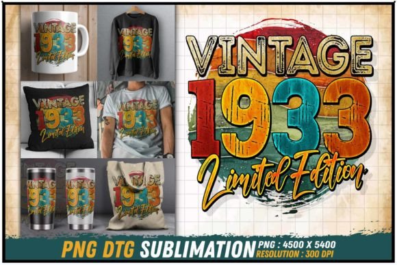 Download Vintage 1933 Limited Edition Retro Round - 1933 Collection