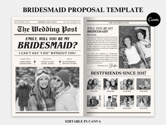 Download Bridesmaid Proposal Newspaper Flower. - Bridesmaid Collection